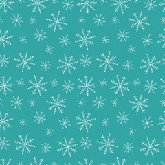 Snowflake seamless pattern