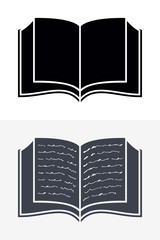 Open Book Icons. Vector Sign for Your Company