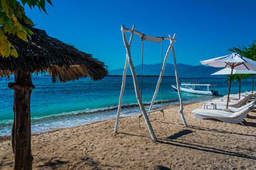 Silent morning on the beach