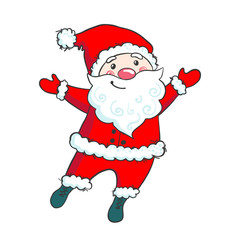 Hand drawn cute Santa Claus.