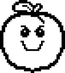 Evil 8-Bit Cartoon Peach