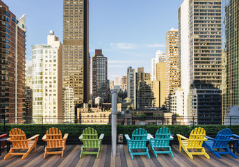 New York City Rooftop View