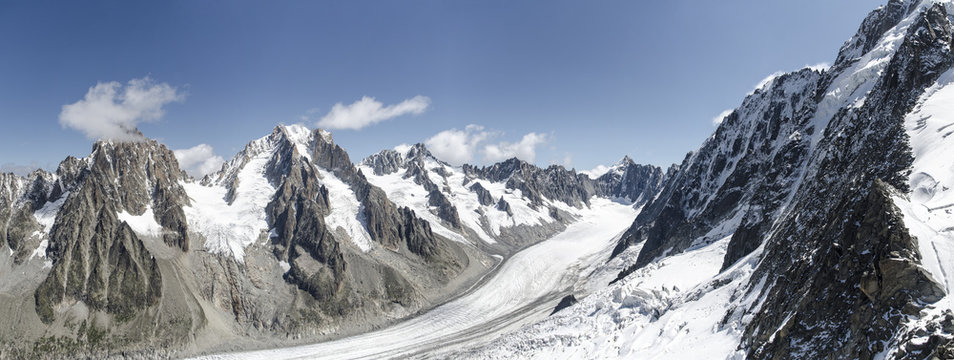 Panorama of the Glacier d'Argenti???_???re and surrounding range