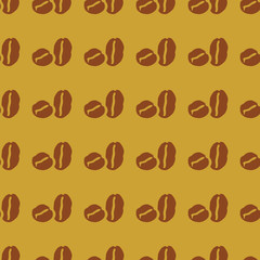 Coffee vector illustration on a seamless pattern background