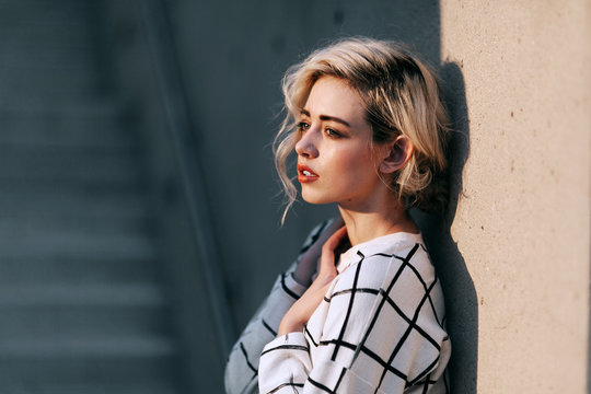 Serious woman