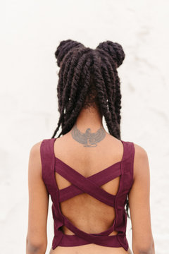 Black woman with dreadlocks