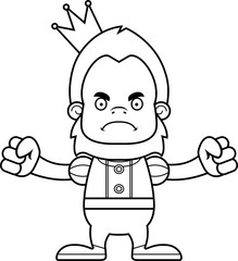 Cartoon Angry Prince Sasquatch