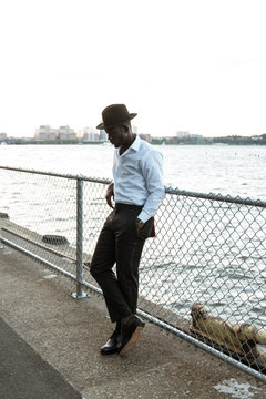 Lengthy portrait of a young dapper male