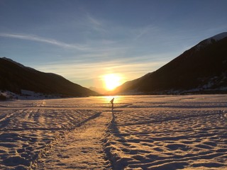 Skier Sunset