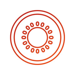 sweet kiwi fruit tropical half portion