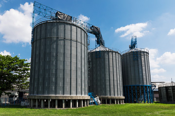 Oil refinery and Oil industry under blue sky