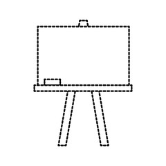 chalkboard tripod study learning blank icon
