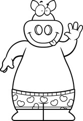 Cartoon Pig Boxers
