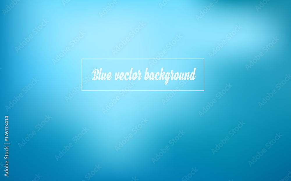 Aufkleber Simple gradient blue abstract vector background