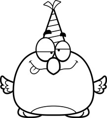 Cartoon Bluebird Drunk Party