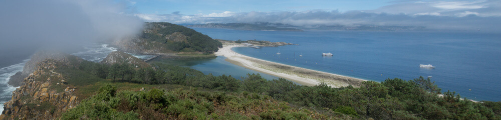 Fototapeta na wymiar Panorama of Gods' Islands in Spain