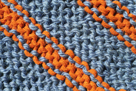 Detail of knitwear of a shawl