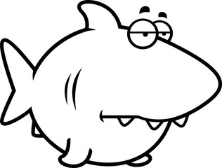 Bored Cartoon Shark