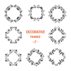 Decorative floral frames