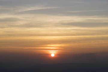 Beautiful sunset or sunrise background.