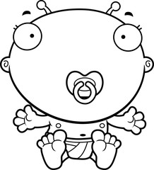 Cartoon Baby Alien Pacifier