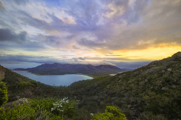 Wineglass Bay at dusk