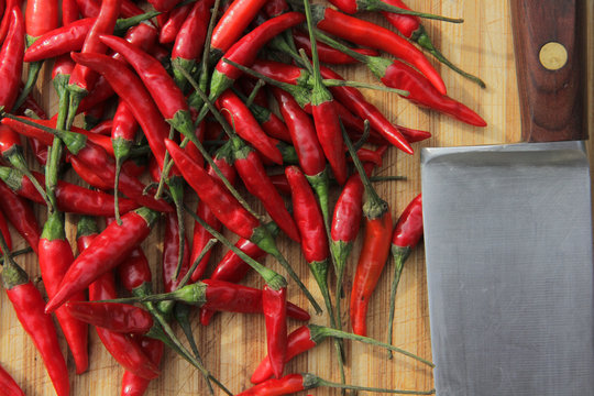 Red Chili Pepper Cooking Preparation