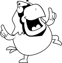 Cartoon Cardinal Dancing