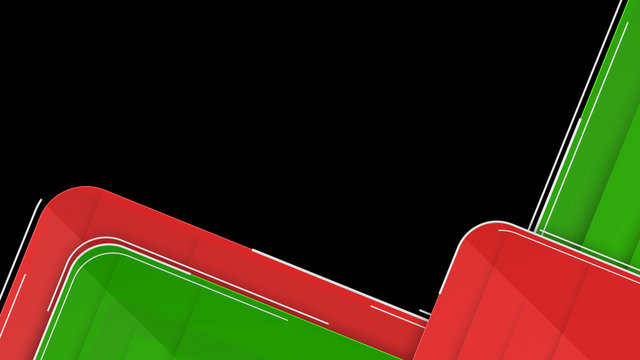 Rounded Rectangle and Running Lines Overlay