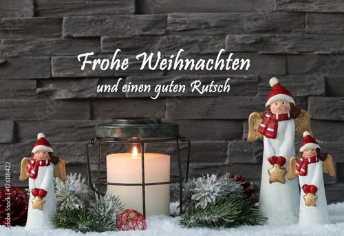 &quot;Frohe Weihnachten und einen guten Rutsch&quot; Stockfotos und lizenzfreie