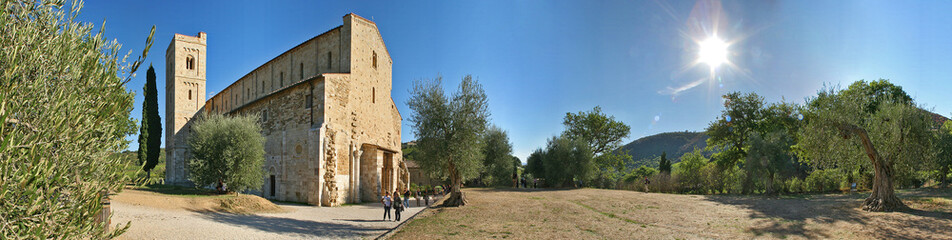 Montalcino, abbazia di San'Antimo a 360°