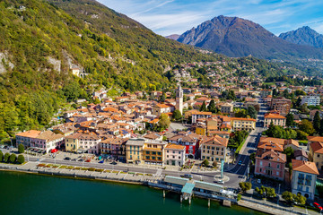 Porlezza (IT) - Lago di Lugano - Ceresio - Vista aerea 