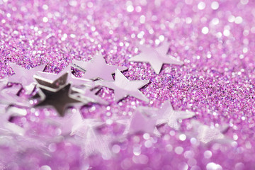Violet background with sparkles