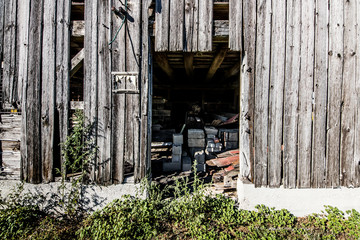 old barn doorway