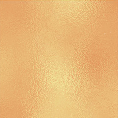 Metallic golden foil texture. Shiny gold foil square vector background.