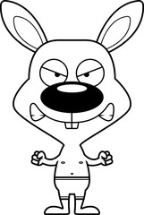 Cartoon Angry Bunny Swimsuit