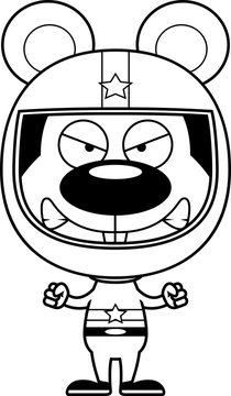 recommend clip art: Cartoon Angry Race Car Driver Mouse