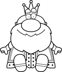 Cartoon King Sitting