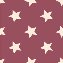 Pattern with stars. Seamless vector illustration