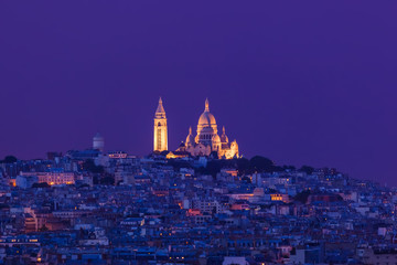 Fototapeta na wymiar Sacre Coeur in Paris France