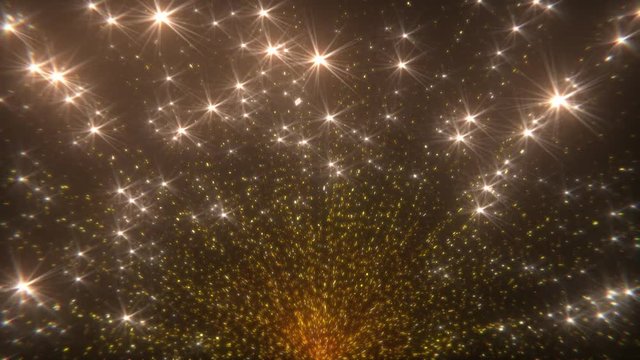 Golden Glittering Background