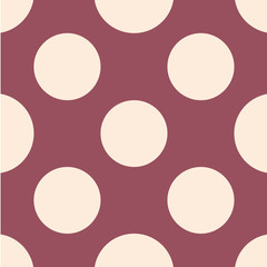 Polka dot seamless pattern. Dotted background with circles, dots, rounds