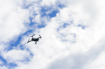 Fototapeta na wymiar The drone in the sky