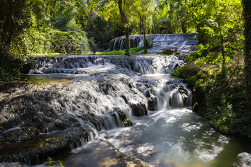 waterfalls of the natural park of the monastery of Piedra, in the Spanish aprovince of Aragon