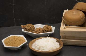 
panela and coconut candy