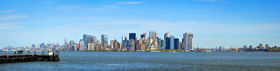 Panoramic View of New York from the Sea