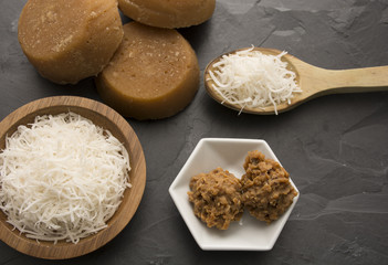 
panela and coconut candy