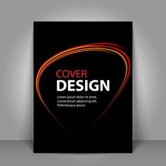 Business Book Cover Design Template in A4. Can be adapt to Brochure, Annual Report