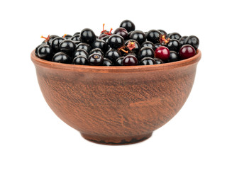 Bird cherry in bowl