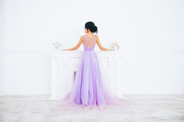 Fototapeta na wymiar beautiful purple dress